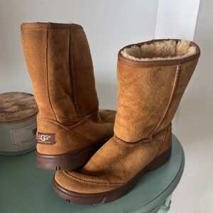 UGG Tan Shearling Lined Boots
